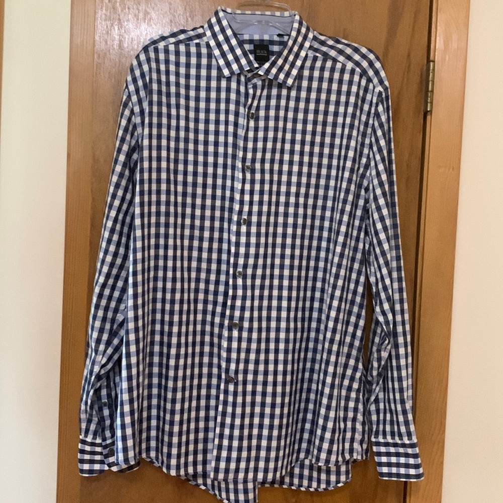 Saks Fifth Avenue Black Label Modern Classic Fit Men’s Long Sleeve Shirt